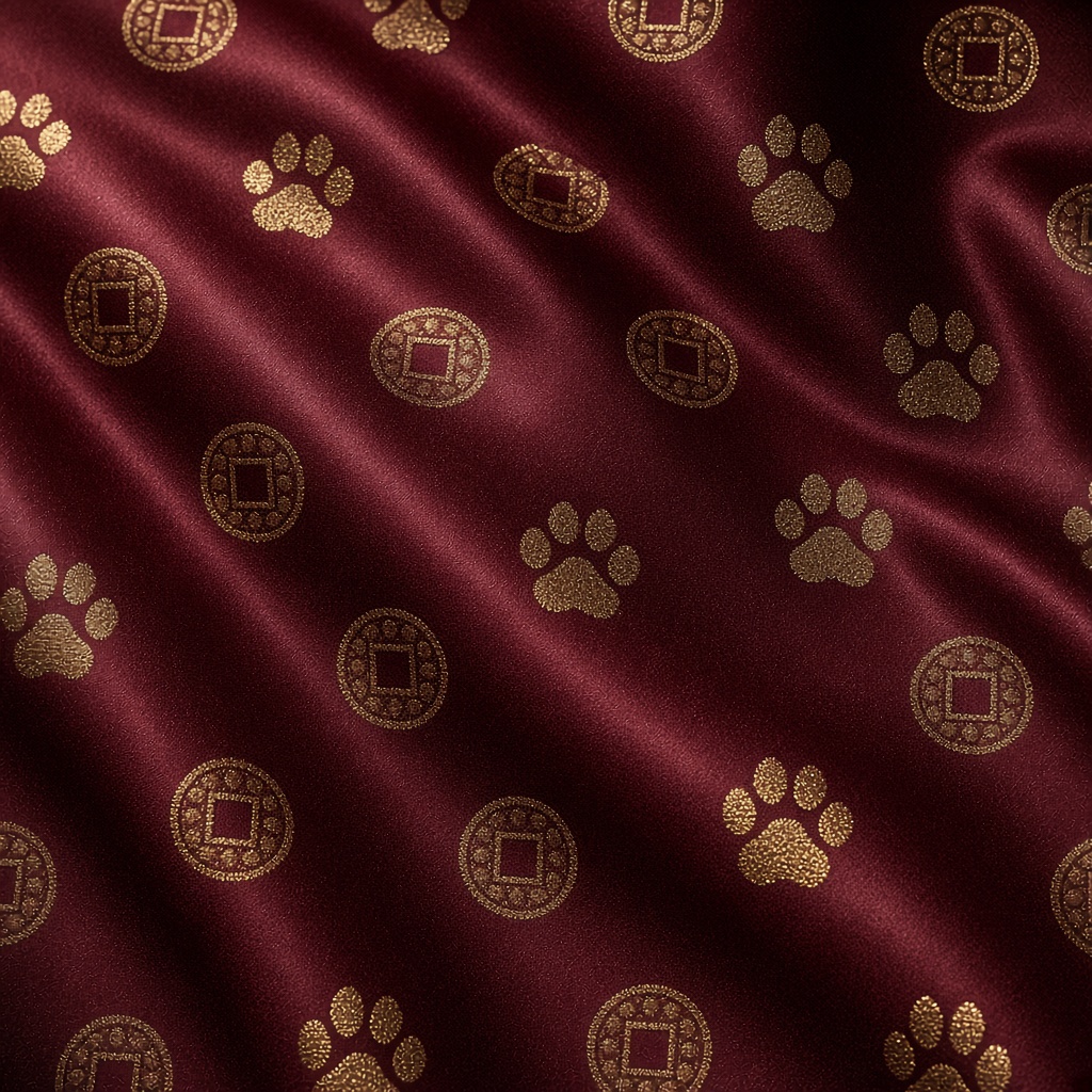 A repeating silk pattern, analogue for a rival protocol